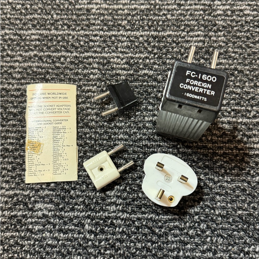 Travel Foreign Electricity Converter Kit 4 Pieces